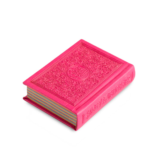 Purpose of life, Mini Holy Quran in Pink leather